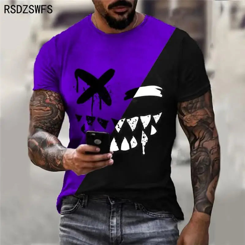 Menacing Smile: A Bold and Edgy T-Shirt