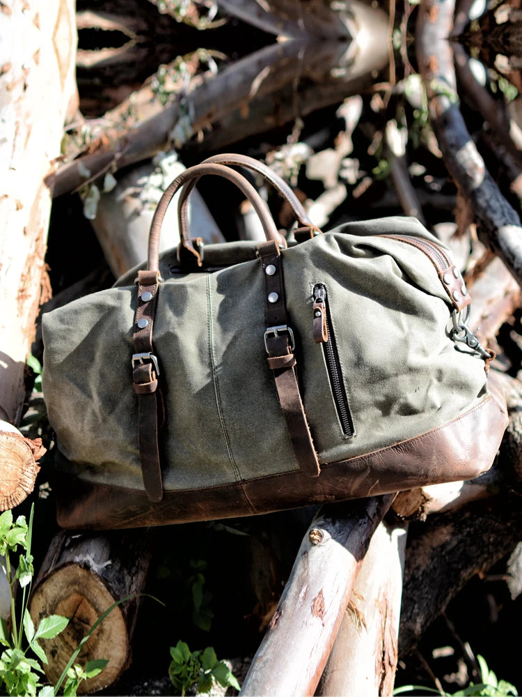 Rugged Canvas and Leather Duffel Bag: Your Next Adventure Awaits