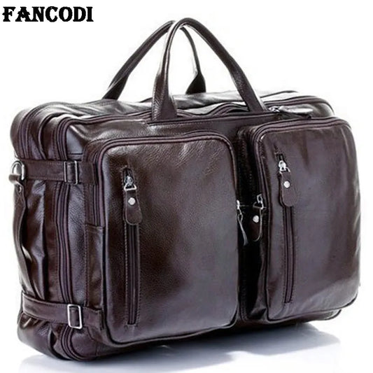 Fashion Full Grain Leather Travel Bag - The Epitome of Style and Functionality
