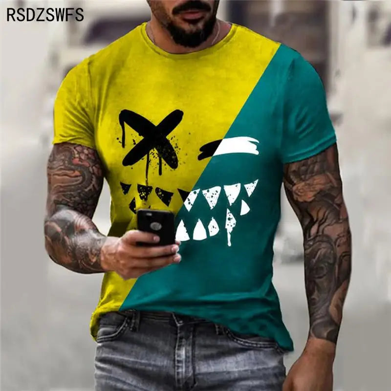 Menacing Smile: A Bold and Edgy T-Shirt