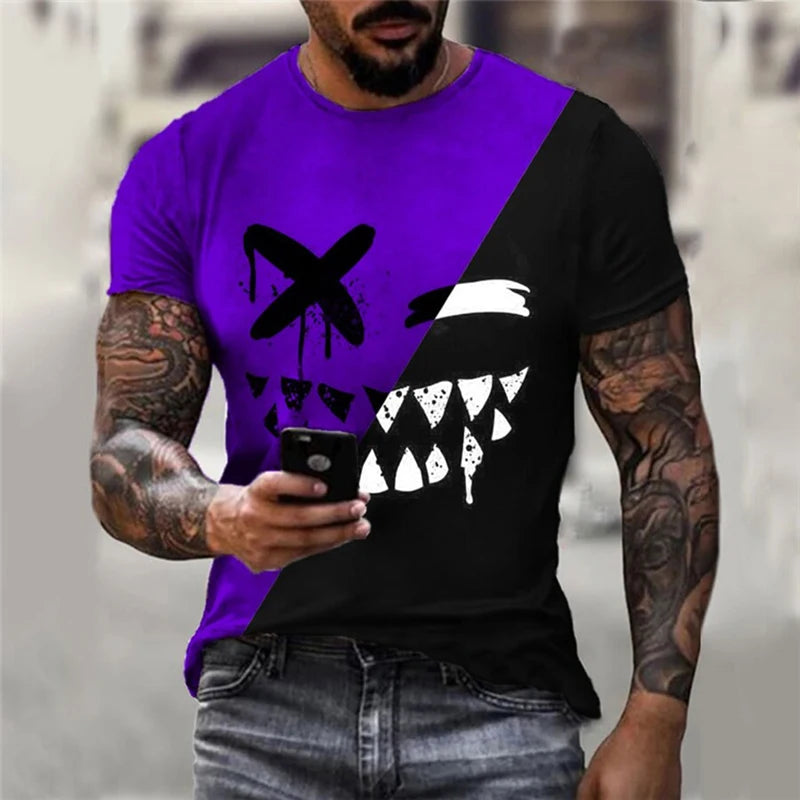 Menacing Smile: A Bold and Edgy T-Shirt
