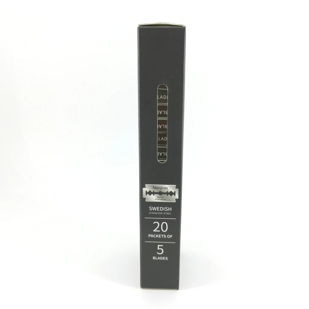 Experience Precision Shaving with our Stainless Steel Double Edge Razor Blades - Pack of 100/50/30