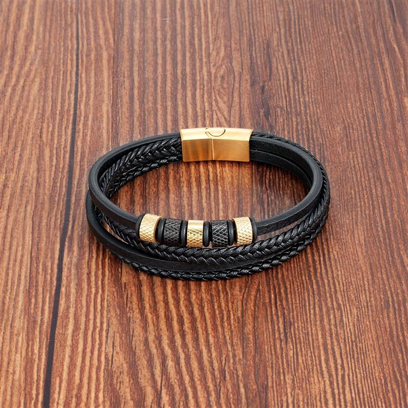 Luxury Stainless Steel Beaded Bracelet