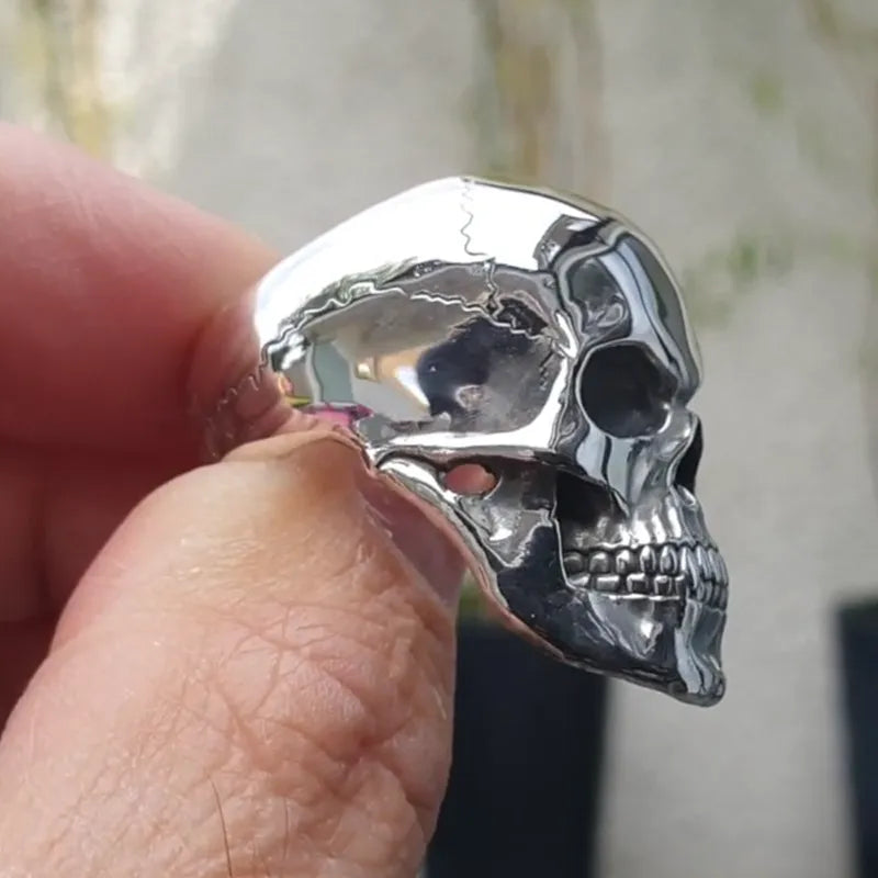 Ghost Head Skull Ring: Unleash Your Dark Side
