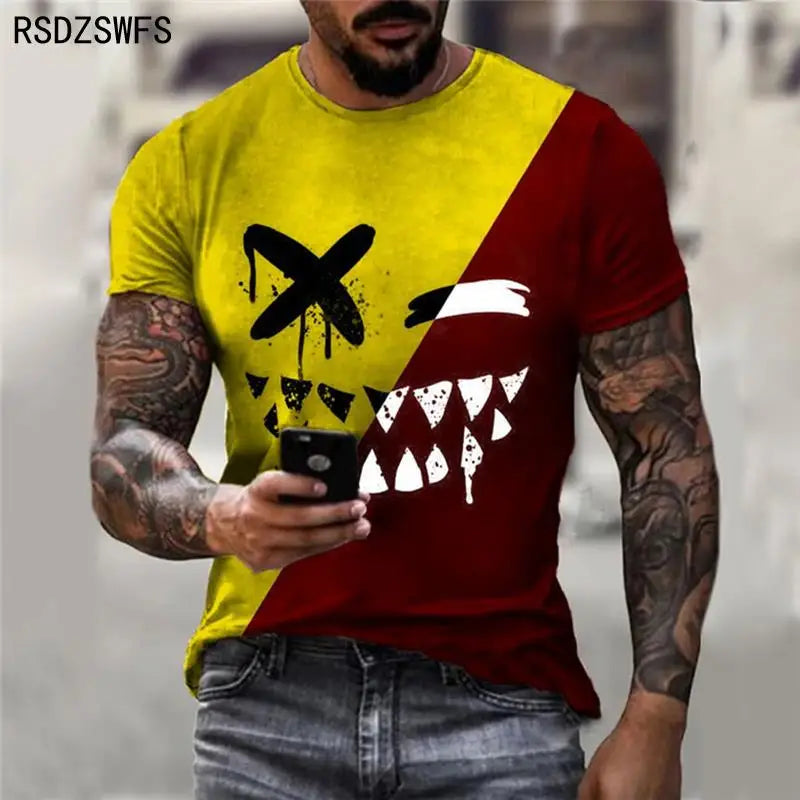 Menacing Smile: A Bold and Edgy T-Shirt