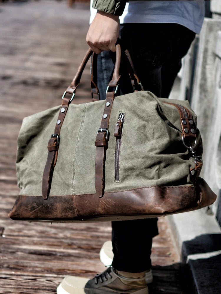 Rugged Canvas and Leather Duffel Bag: Your Next Adventure Awaits