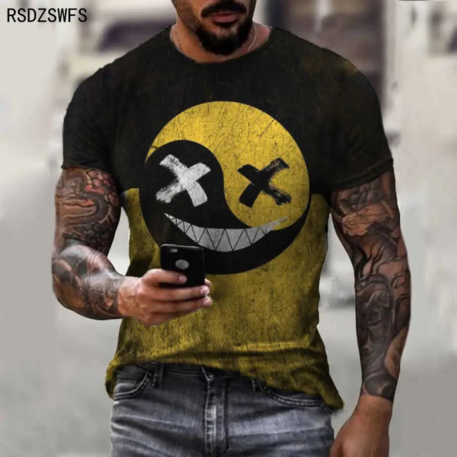 Menacing Smile: A Bold and Edgy T-Shirt