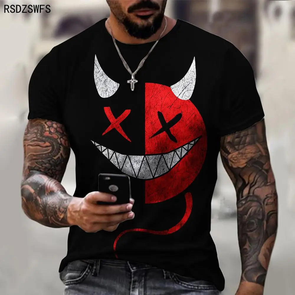 Menacing Smile: A Bold and Edgy T-Shirt