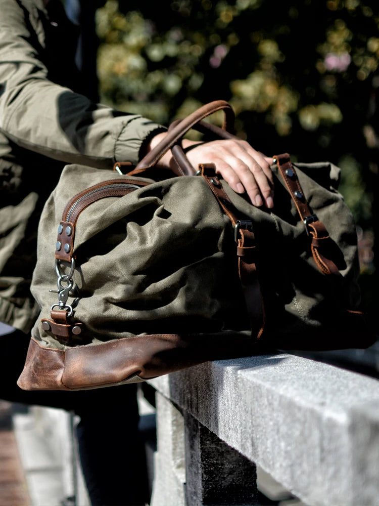 Rugged Canvas and Leather Duffel Bag: Your Next Adventure Awaits