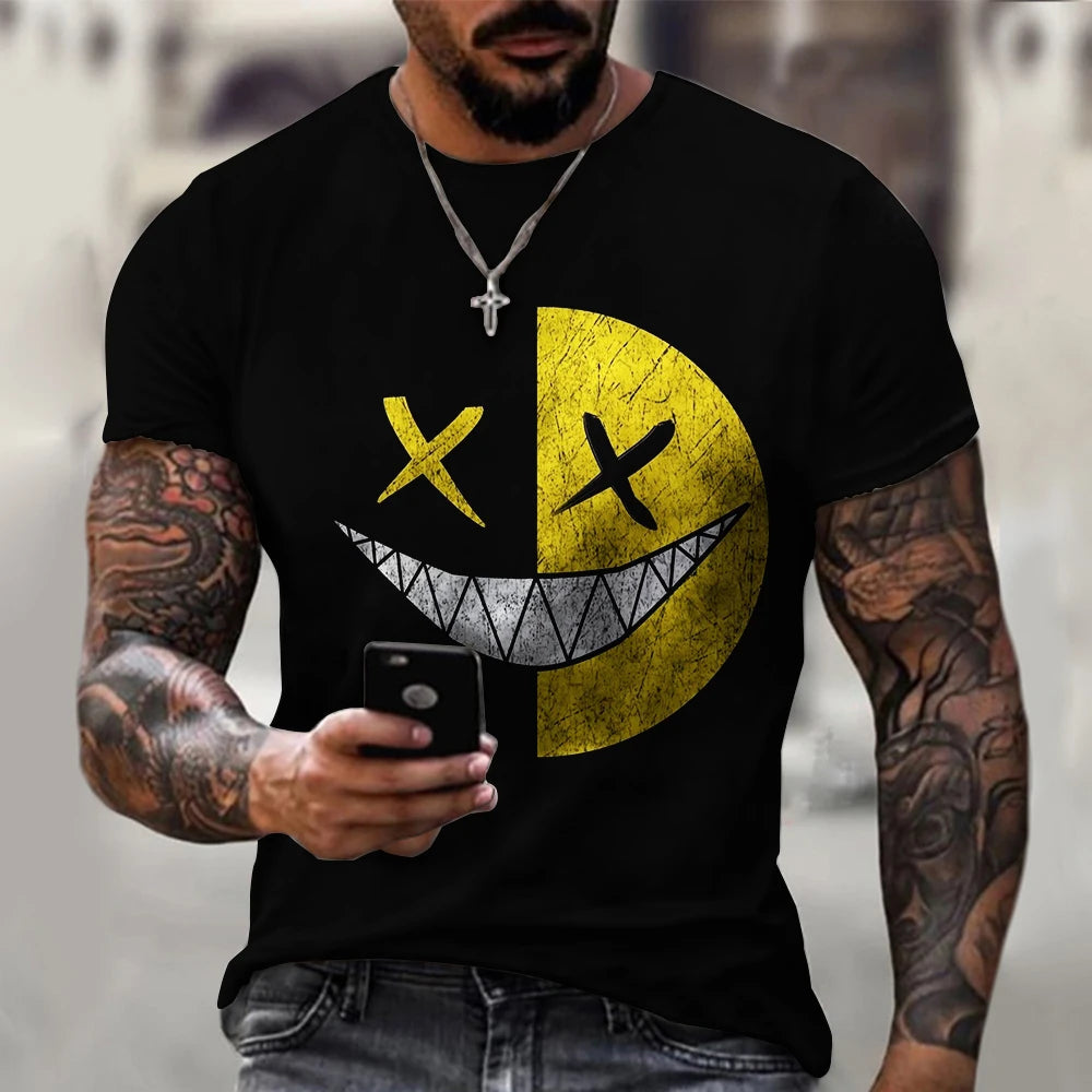 Menacing Smile: A Bold and Edgy T-Shirt