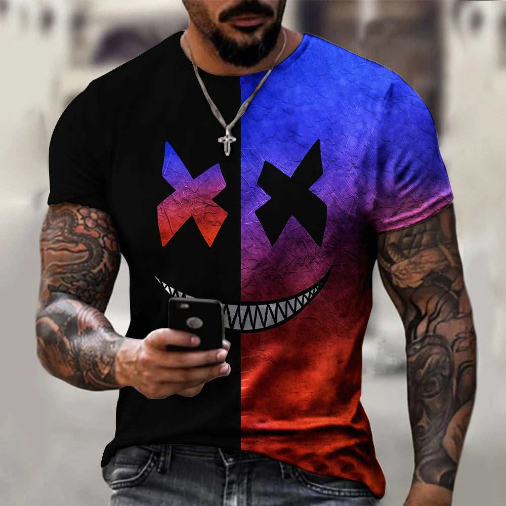 Menacing Smile: A Bold and Edgy T-Shirt
