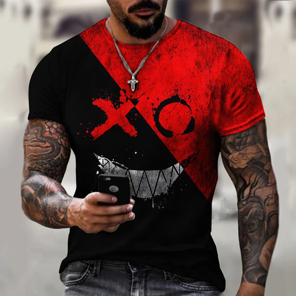 Menacing Smile: A Bold and Edgy T-Shirt