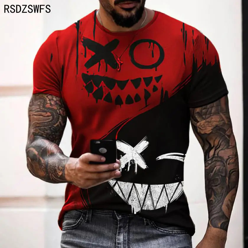 Menacing Smile: A Bold and Edgy T-Shirt
