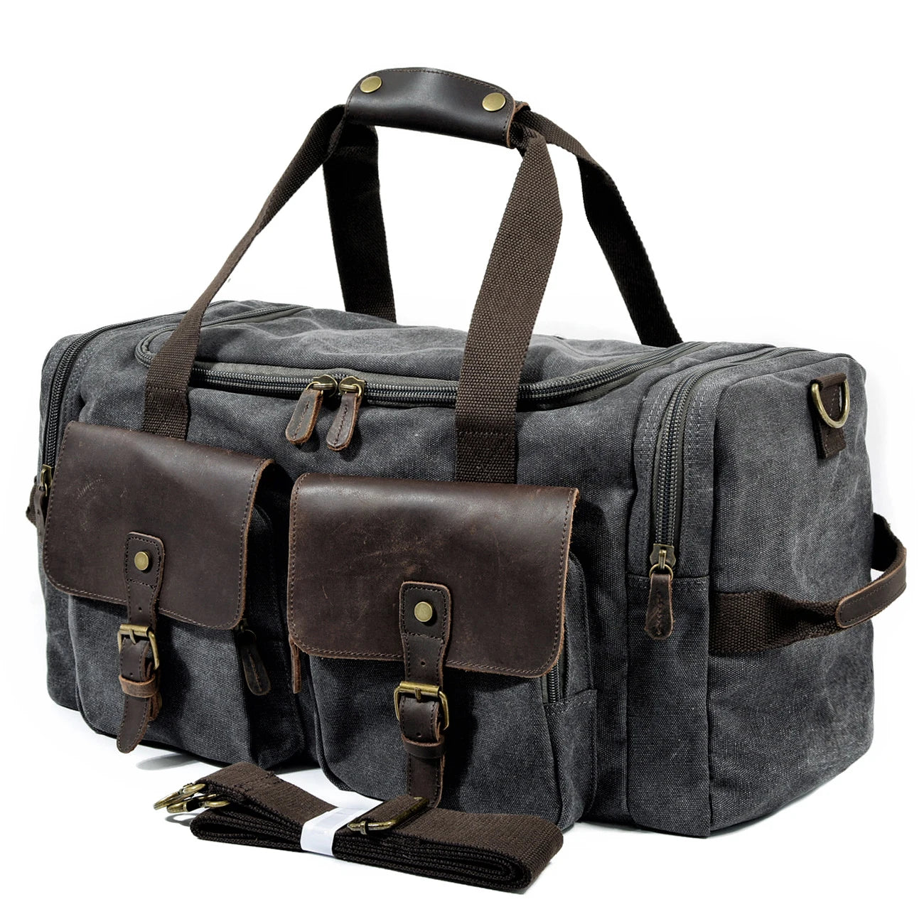 Vintage Canvas Leather Duffel Bag: Your Stylish Travel Companion
