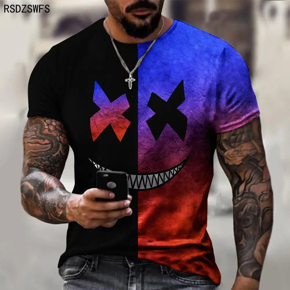Menacing Smile: A Bold and Edgy T-Shirt