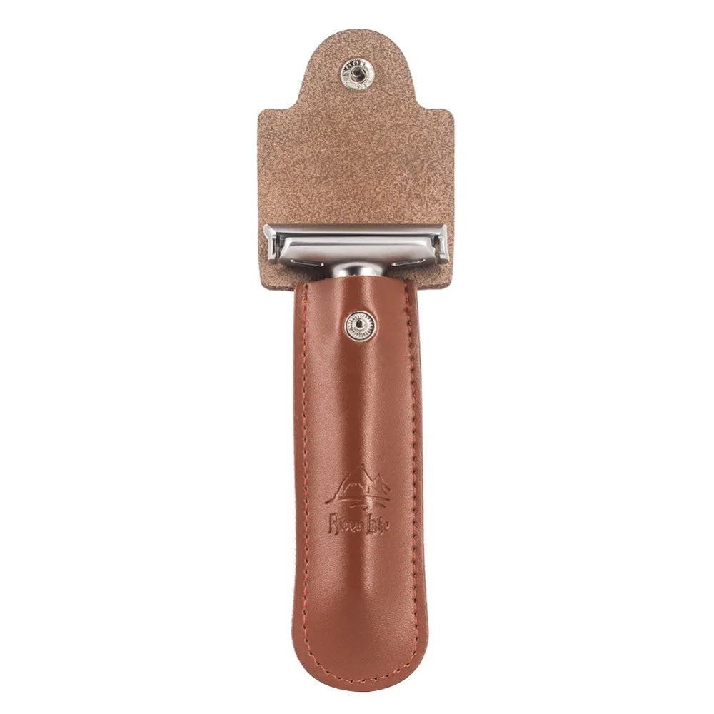 Adjustable Safety Razor for Men - Classic Double Edge Razor with 5 Blades
