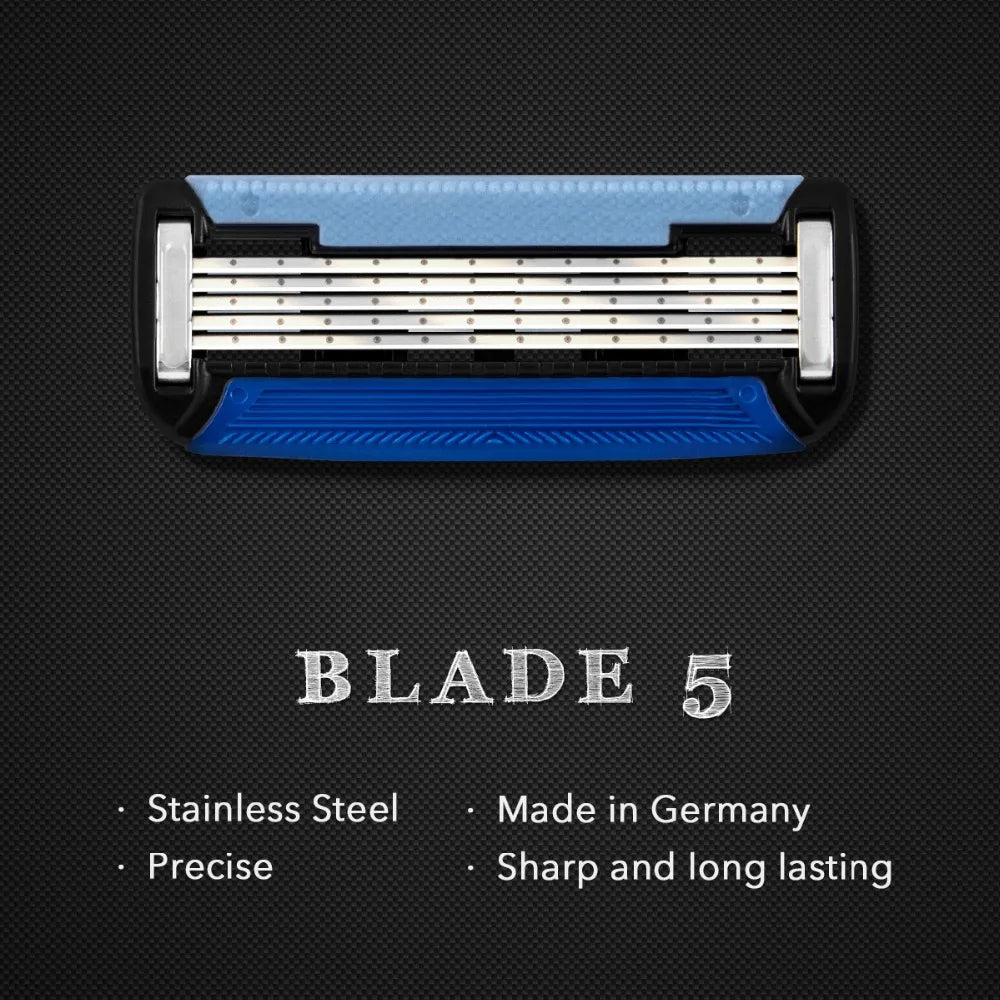 QShave Black Spider Razor with Trimmer - Precision Grooming at Your Fingertips