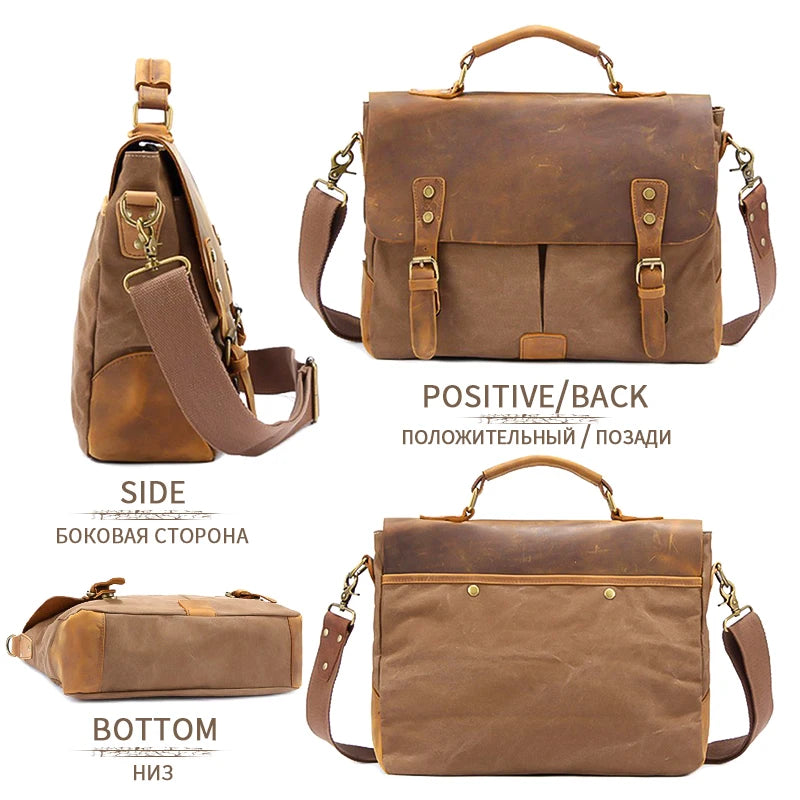 MarkRoyal Vintage Leather Messenger Bag: Your Stylish Everyday Carry