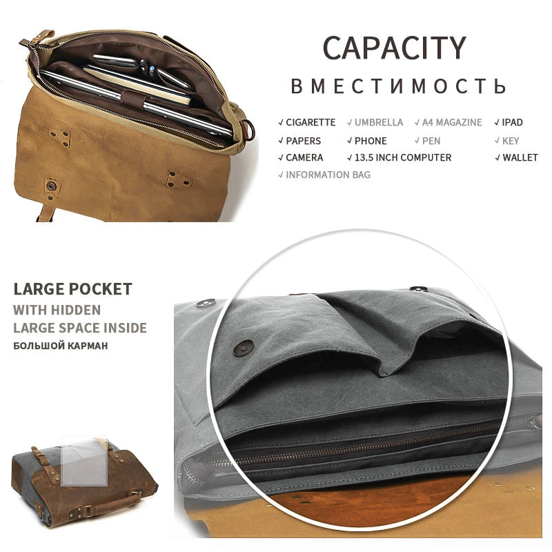 MarkRoyal Vintage Leather Messenger Bag: Your Stylish Everyday Carry