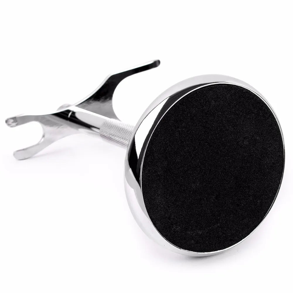 QShave Razor Holder - Stainless Steel Stand for Safety Razor and Shaving Brush