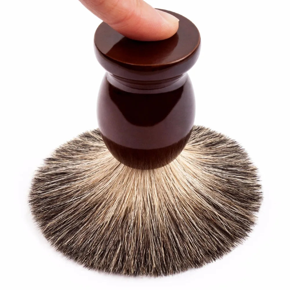 QShave Pure Badger Hair Shaving Brush - Enhance Your Shaving Ritual with Premium Quality