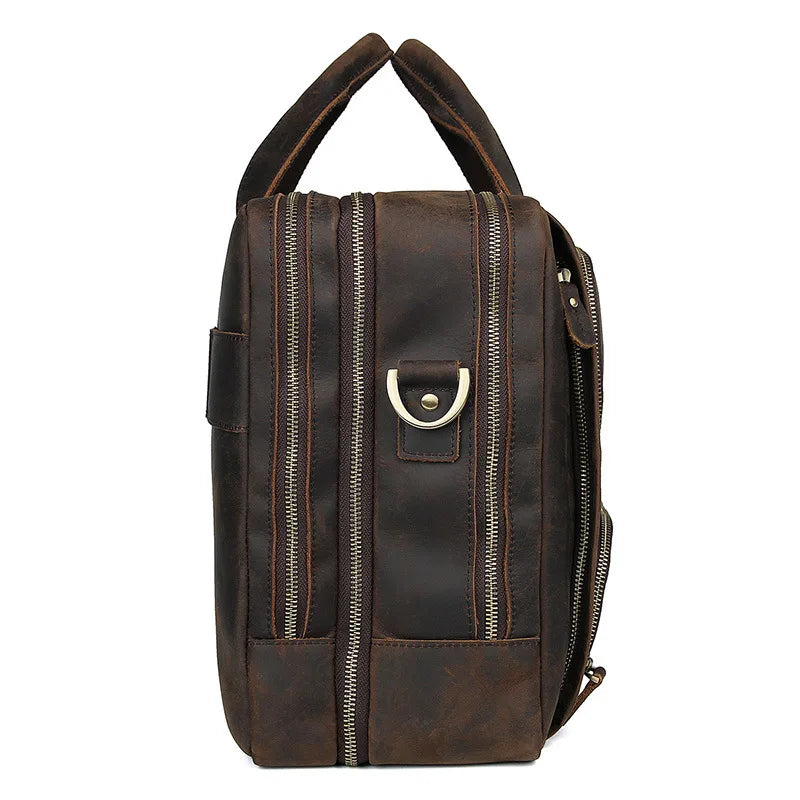 Rugged Leather Briefcase: Your Professional Companion