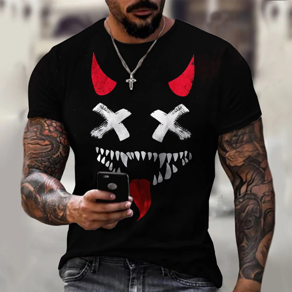 Menacing Smile: A Bold and Edgy T-Shirt