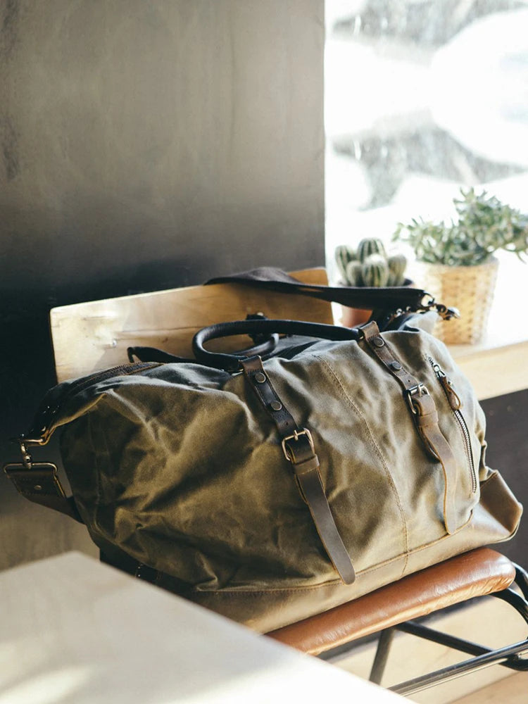 Rugged Canvas and Leather Duffel Bag: Your Next Adventure Awaits