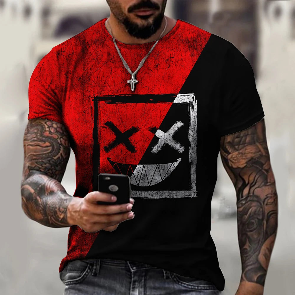 Menacing Smile: A Bold and Edgy T-Shirt