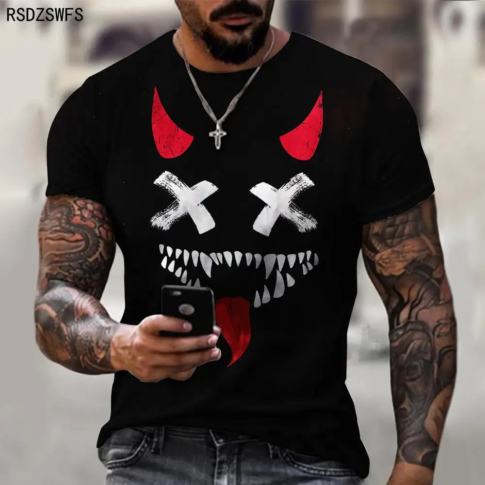 Menacing Smile: A Bold and Edgy T-Shirt