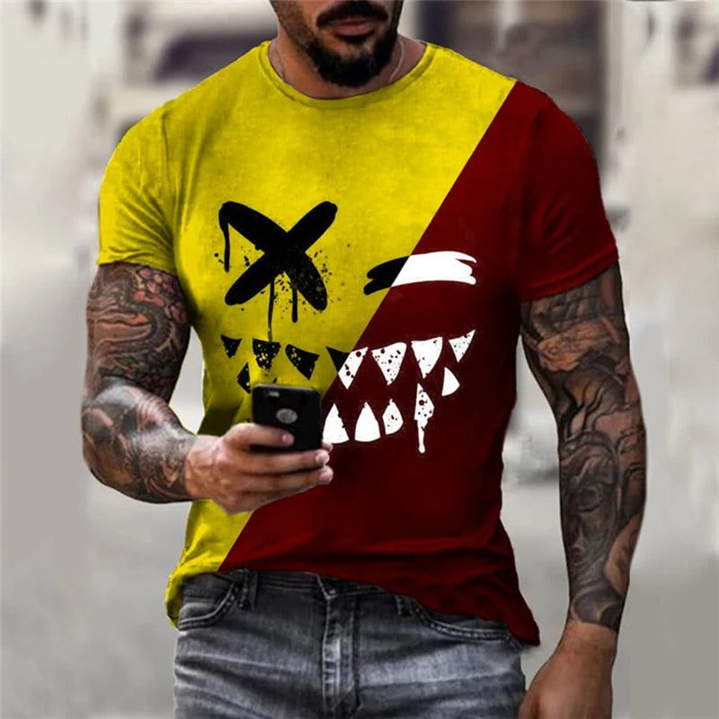 Menacing Smile: A Bold and Edgy T-Shirt