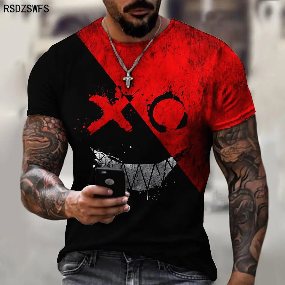Menacing Smile: A Bold and Edgy T-Shirt