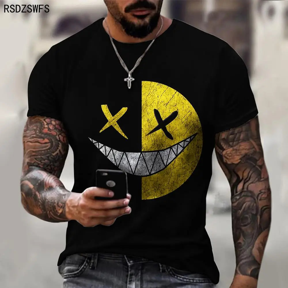 Menacing Smile: A Bold and Edgy T-Shirt