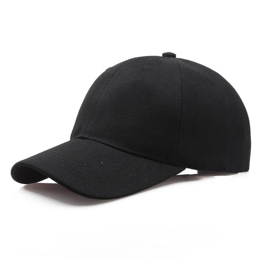 Solid-Color Baseball Cap - Adjustable Strap