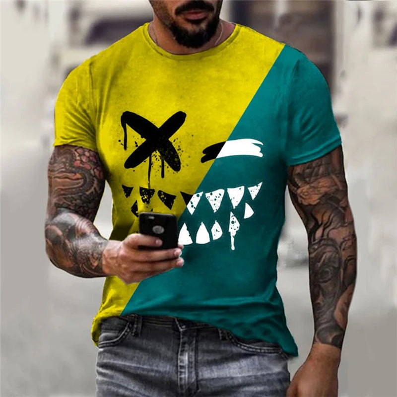 Menacing Smile: A Bold and Edgy T-Shirt