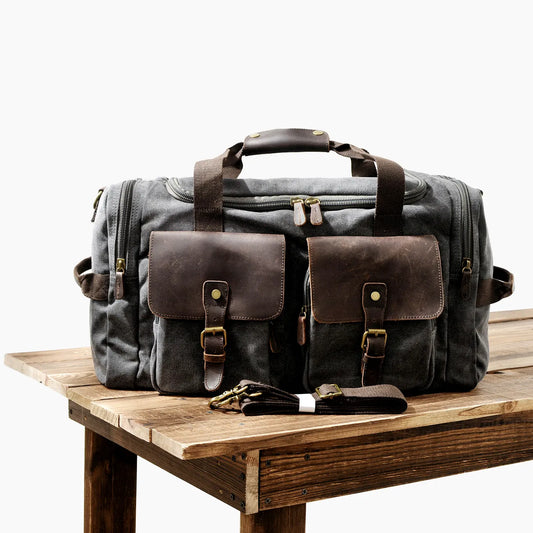 Vintage Canvas Leather Duffel Bag: Your Stylish Travel Companion