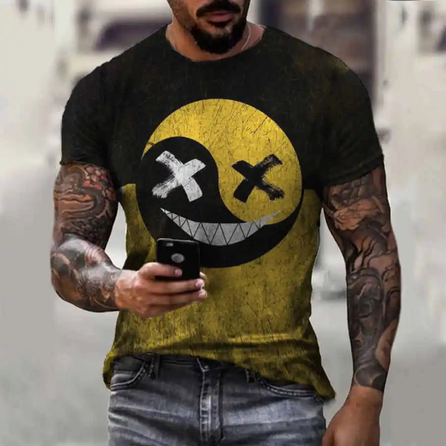 Menacing Smile: A Bold and Edgy T-Shirt