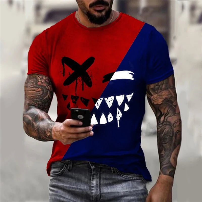 Menacing Smile: A Bold and Edgy T-Shirt