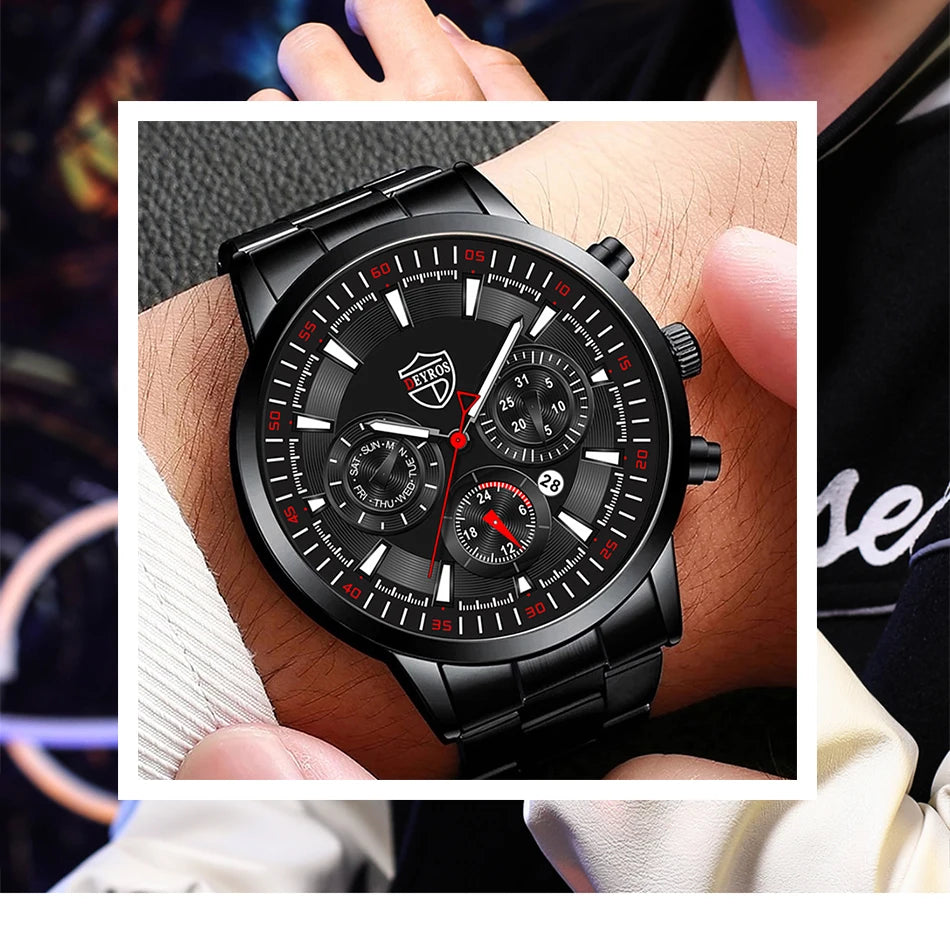 Sleek Stainless Steel Men's Watch