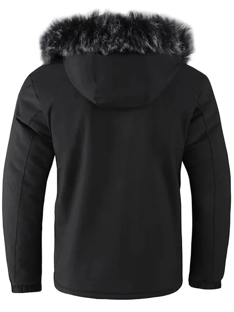 Embrace Winter in Style: Versatile Padded Jacket for Men (Black or White)