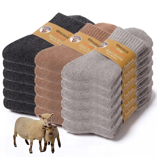Warmth Redefined: 6 Pairs of Winter Wool Socks for Comfort in Every Step