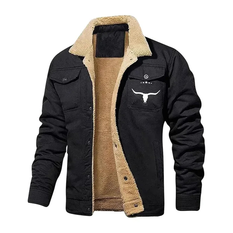 Cozy and Cool: Sherpa-Lined Winter Jacket