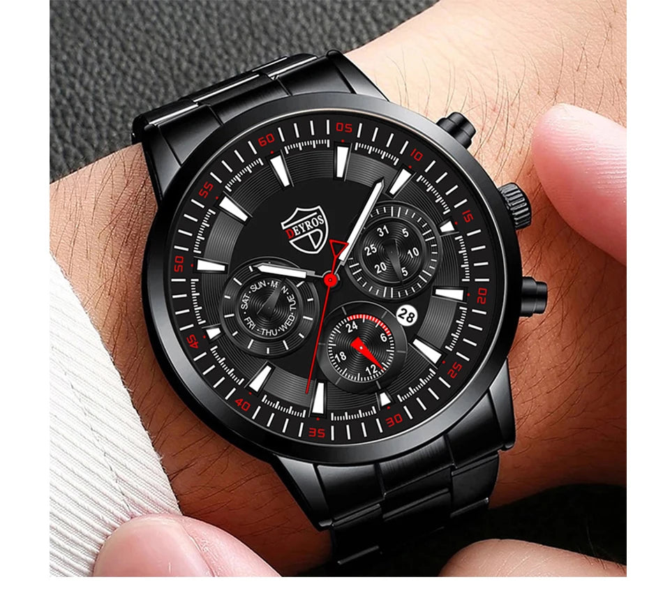 Sleek Stainless Steel Men's Watch