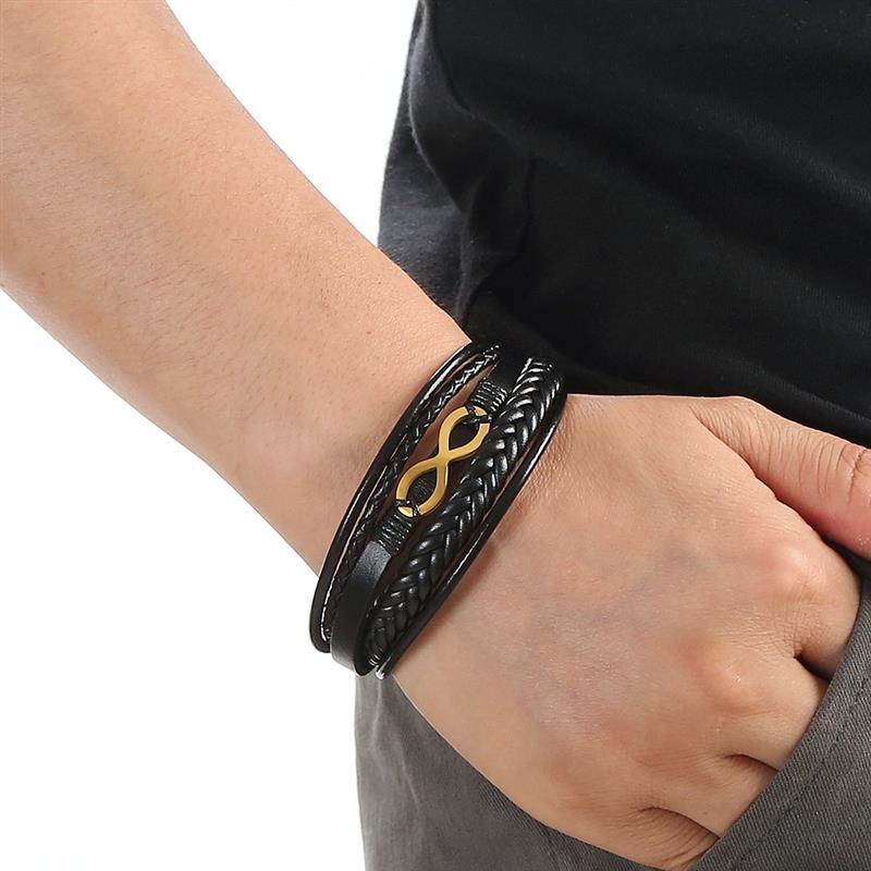 Infinity Style: Multi-Layer Leather Bracelet