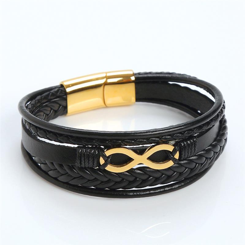 Infinity Style: Multi-Layer Leather Bracelet