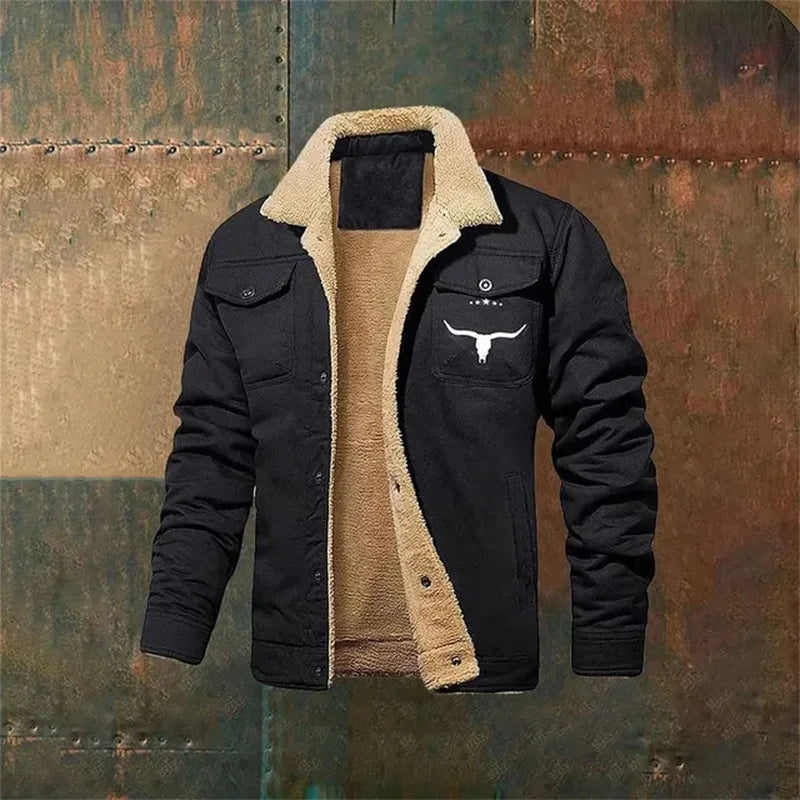 Cozy and Cool: Sherpa-Lined Winter Jacket