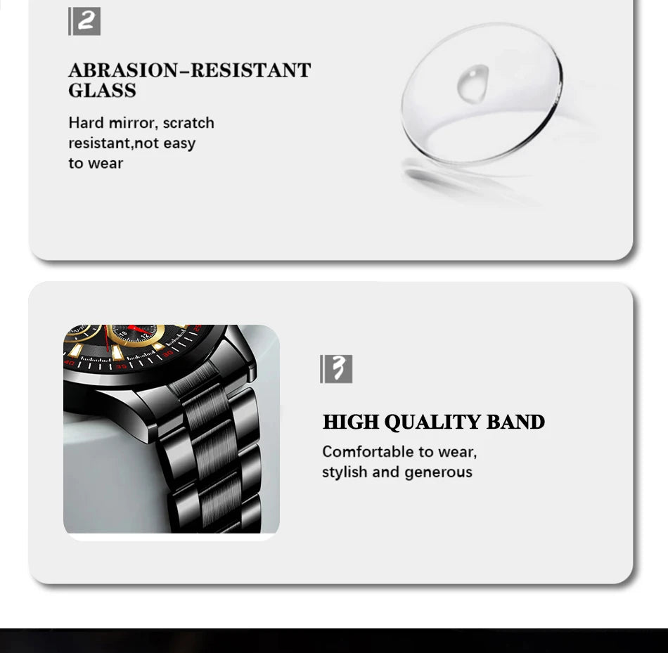 Sleek Stainless Steel Men's Watch