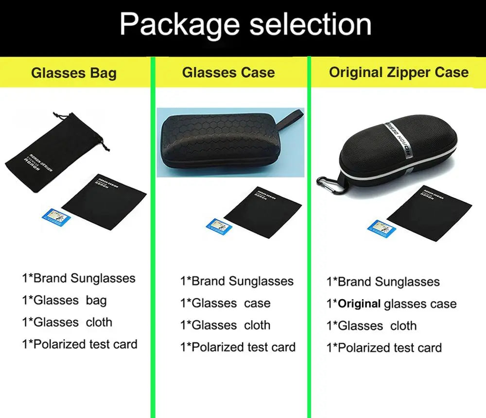 AORON Polarized Sunglasses - Aluminum Magnesium Frame, UV400 Anti-Glare
