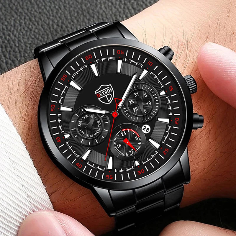 Sleek Stainless Steel Men's Watch