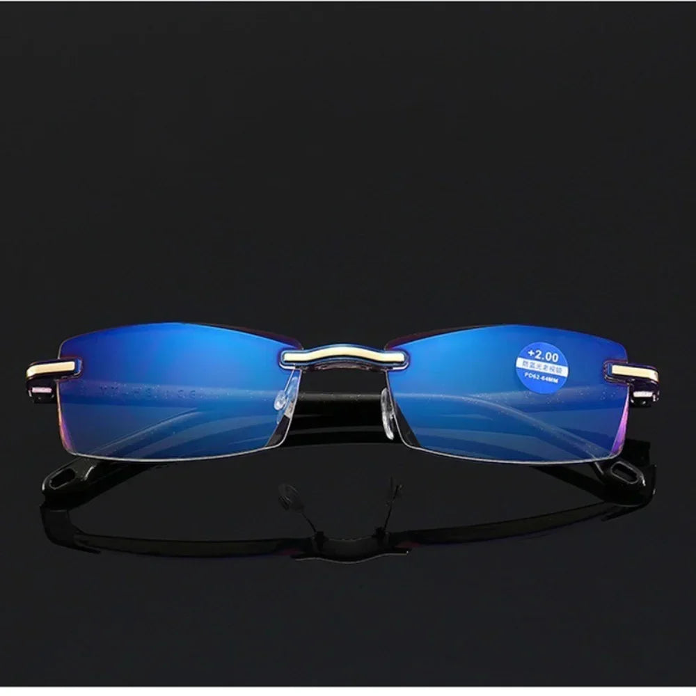 Frameless Reading Glasses - Anti Blue Light Computer Eyeglasses